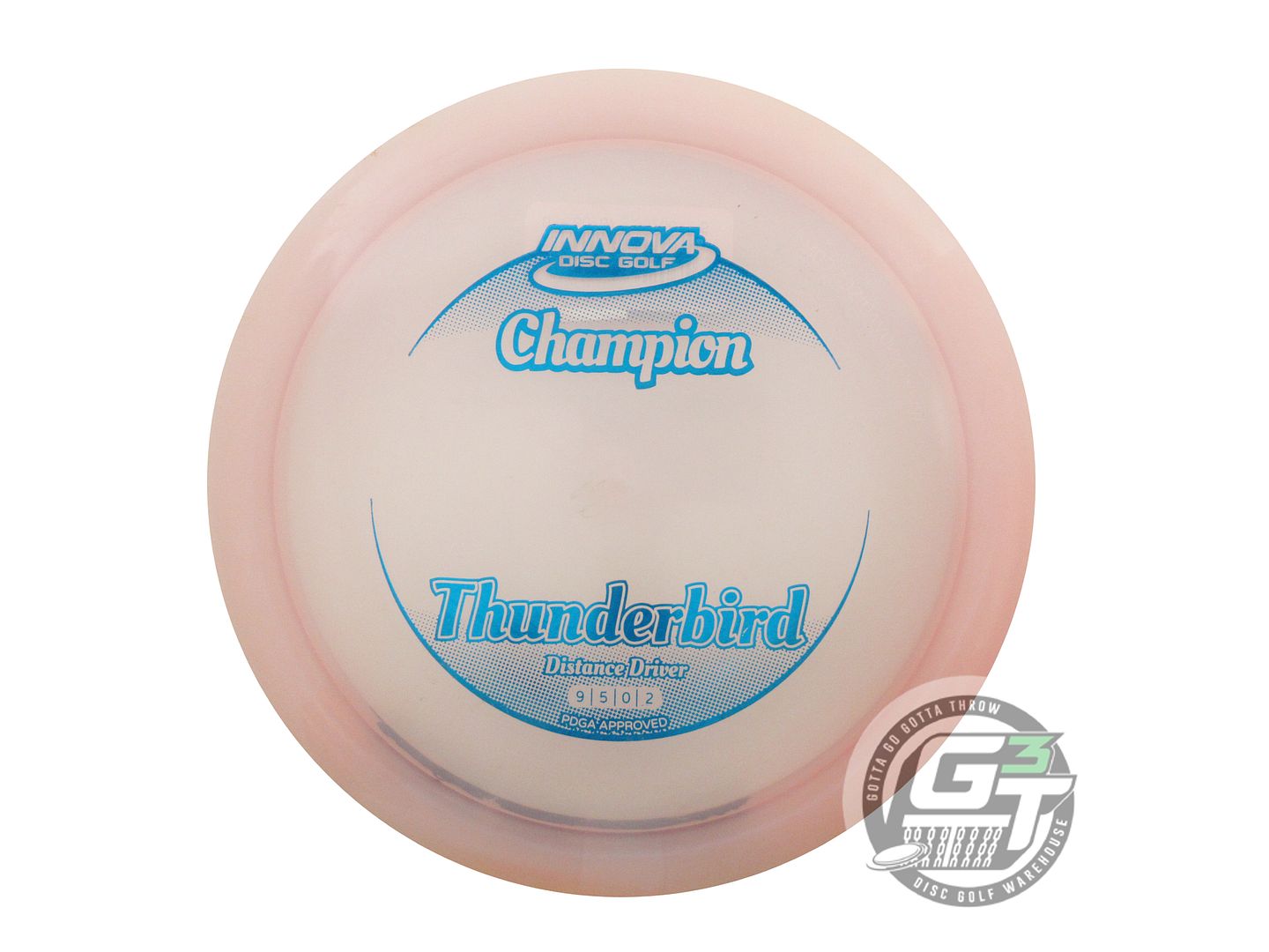 USED Innova Champion Thunderbird 169g Lt. Pink Blue Foil Distance Driver Disc