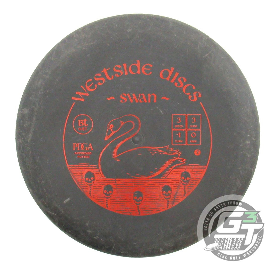 USED Westside Discs BT Soft Swan 175g Black Red Foil Putter Golf Disc