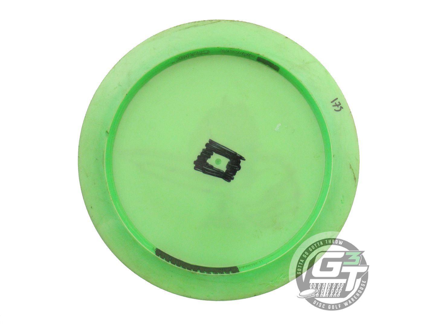 USED Discraft Big Z Crank 176g Lime Black Stamp PFN Distance Driver Golf Disc