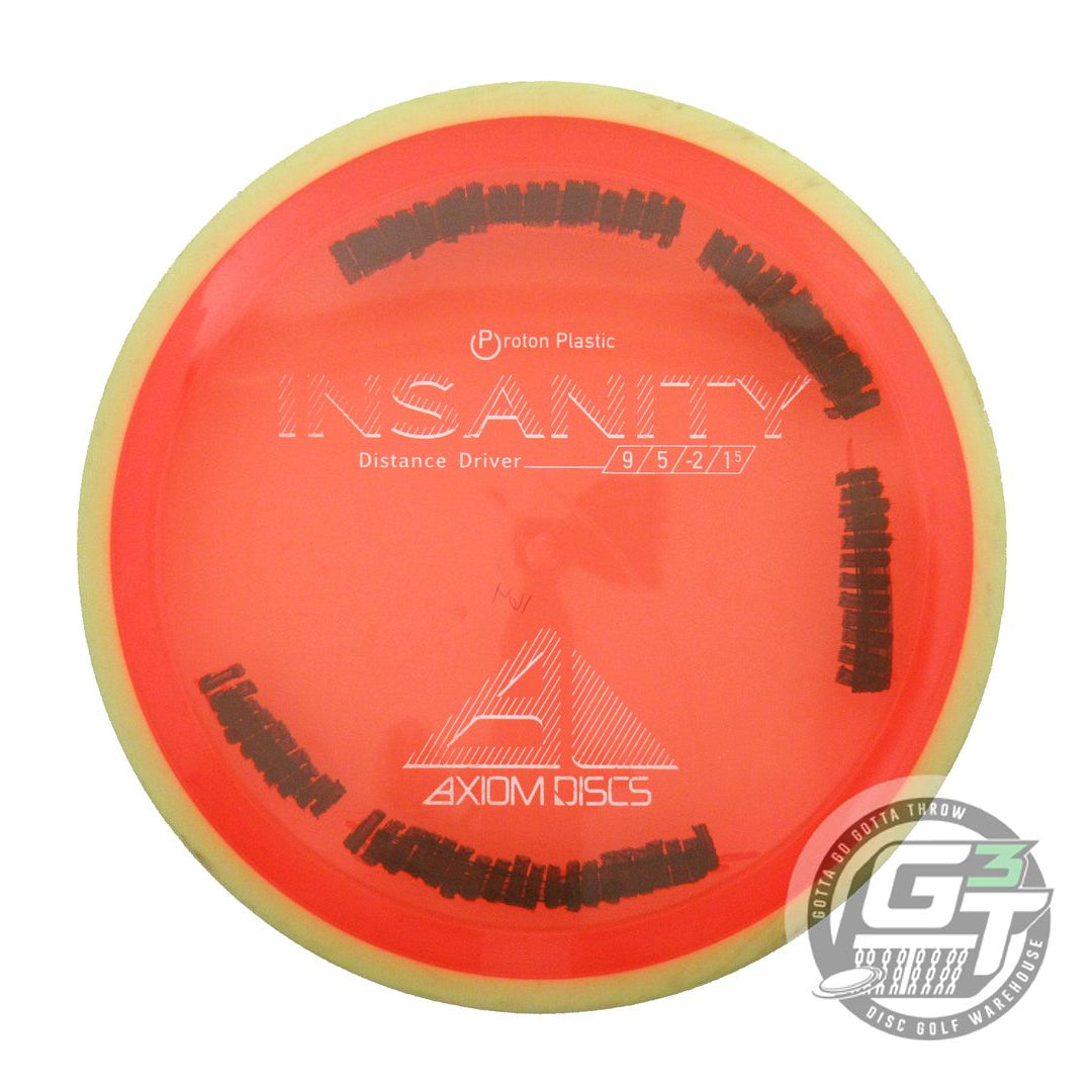 USED Axiom Discs Proton Insanity 164g Orange Yellow Rim Distance Driver Disc