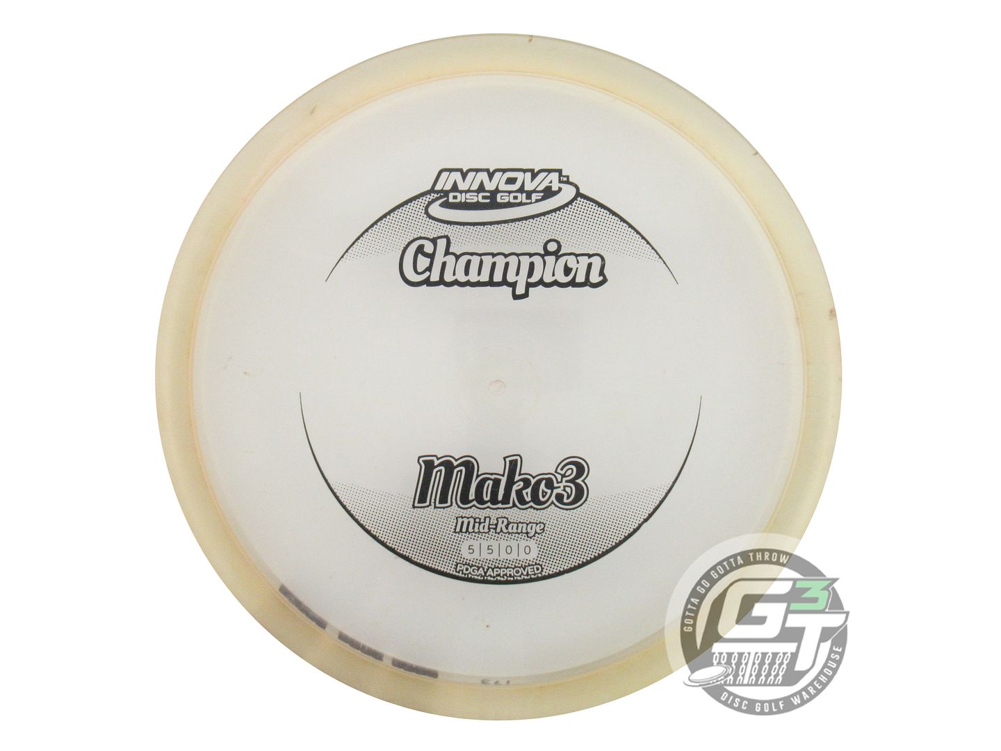 USED Innova Champion Mako3 173g Lt. Peach Black Stamp Midrange Golf Disc