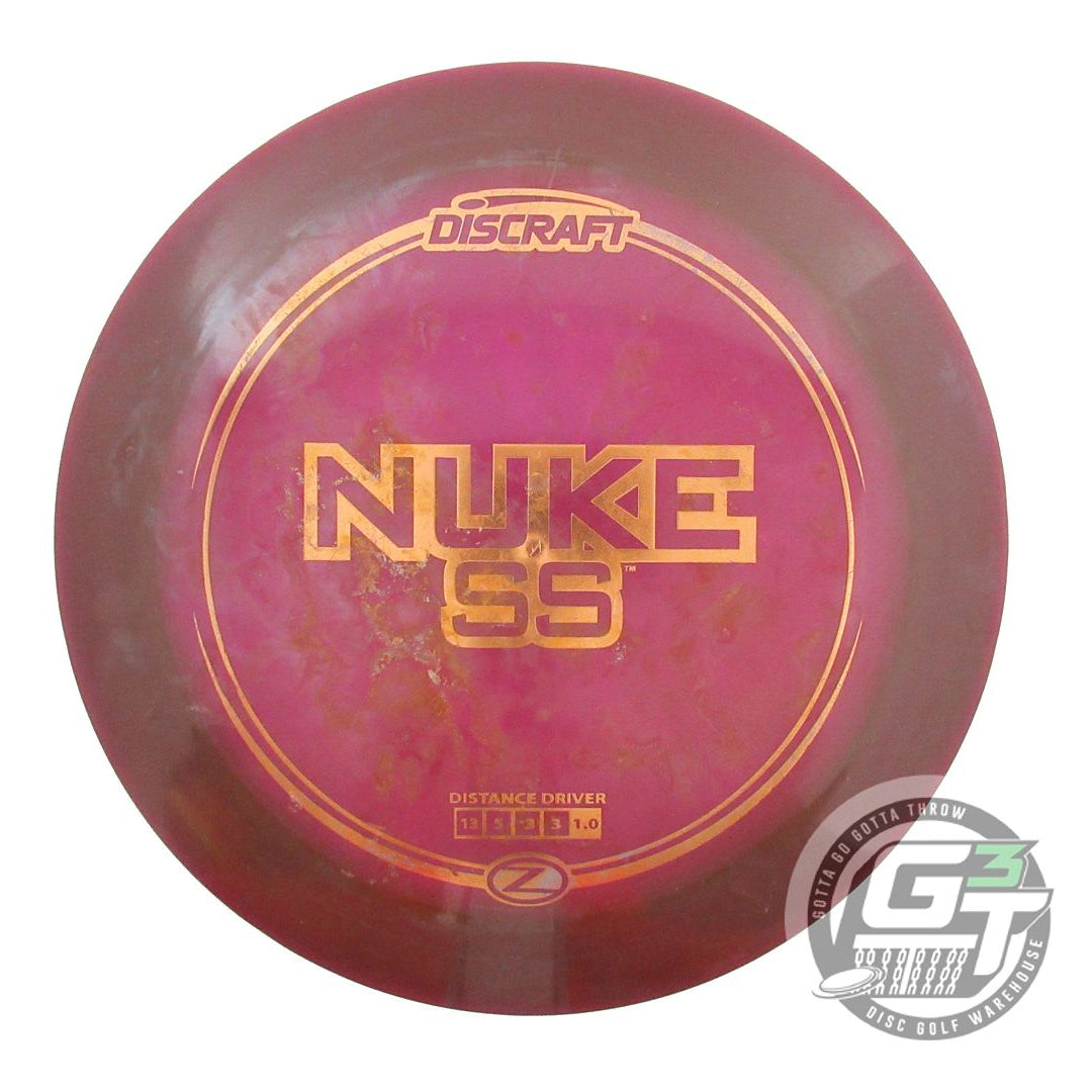 USED Discraft Z Nuke SS 174g Purple Copper Foil Distance Driver Golf Disc