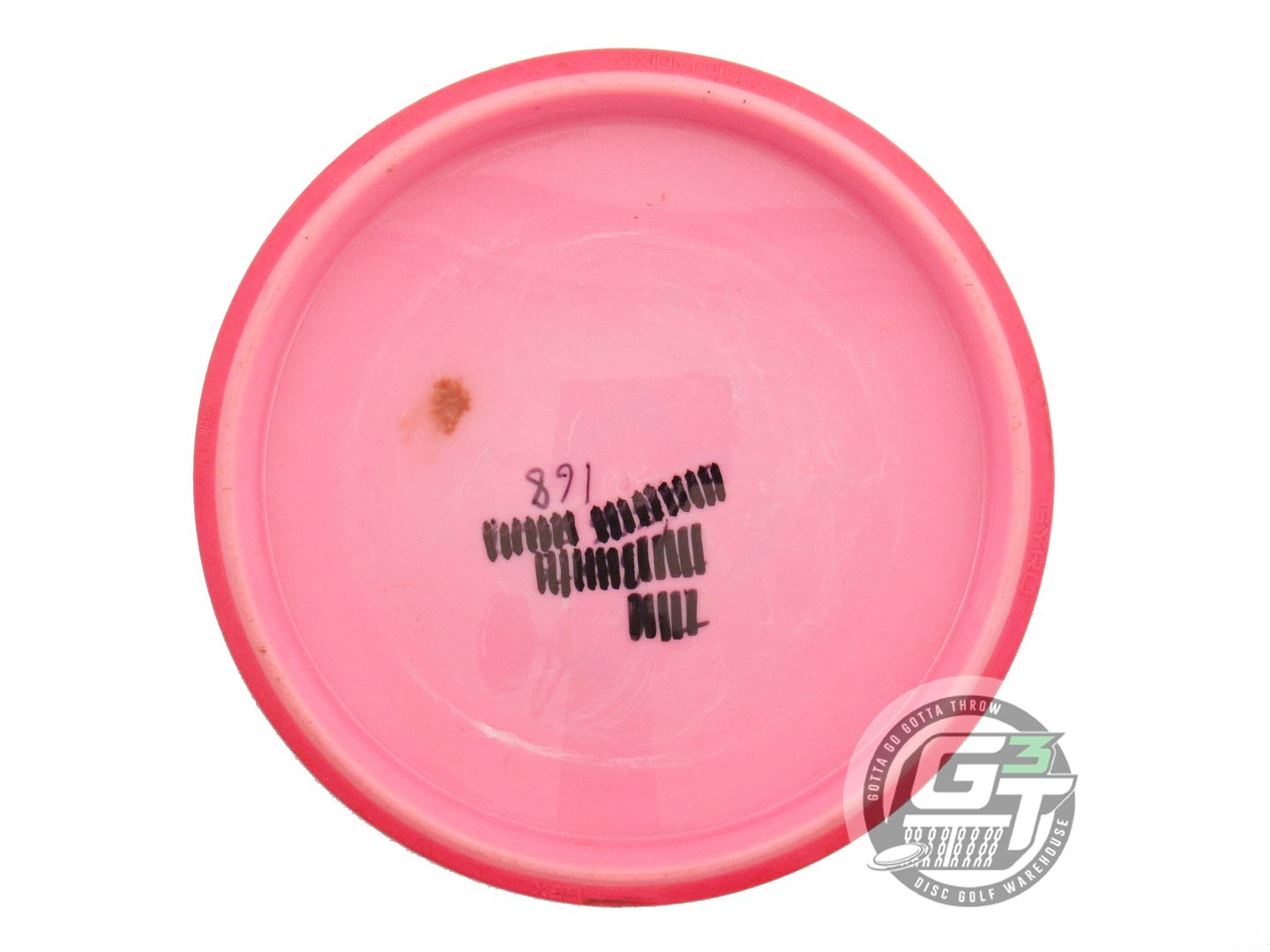 USED Axiom Discs Neutron Hex 168g Pink Pink Rim Midrange Golf Disc