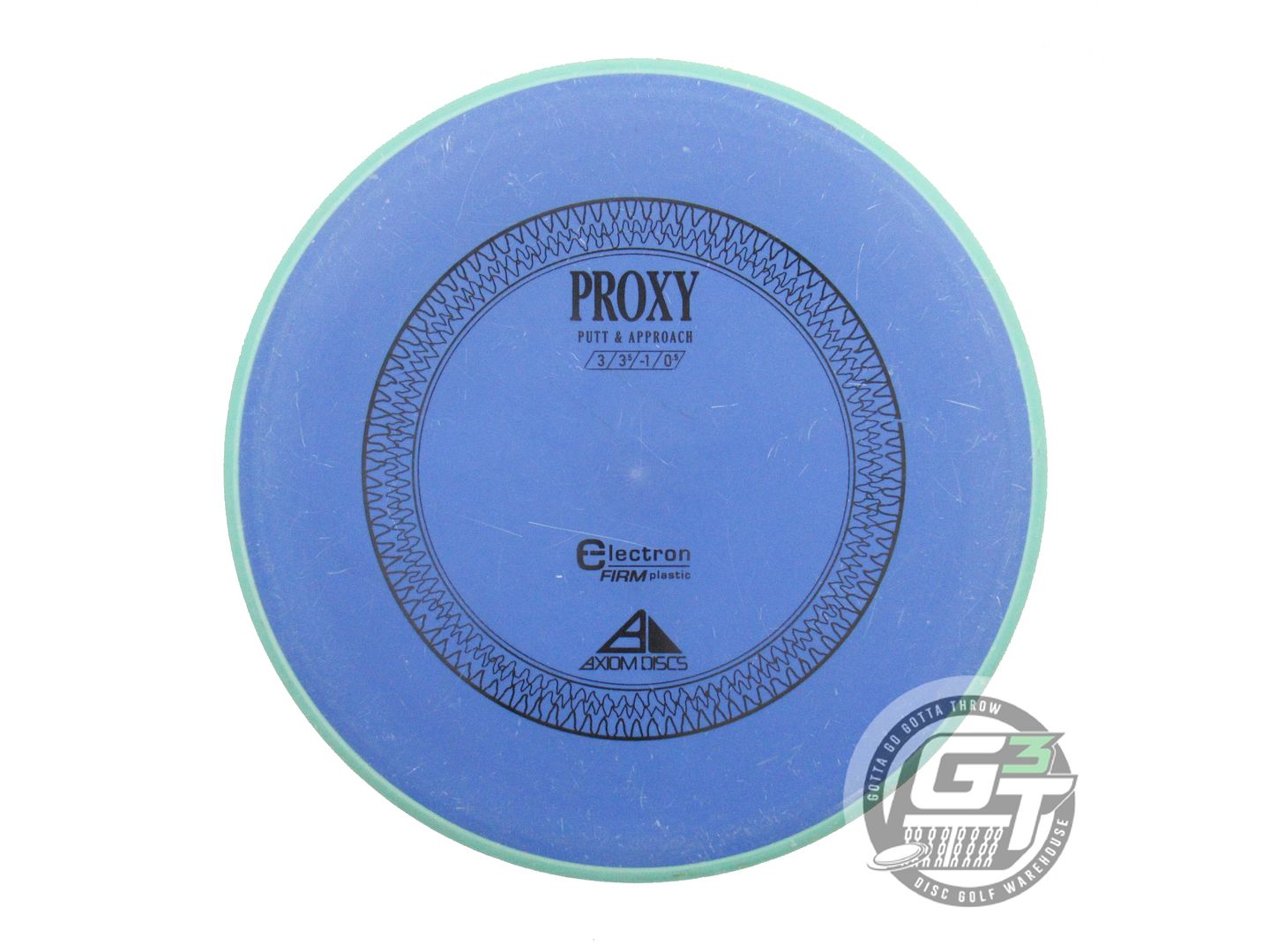 USED Axiom Discs Electron Firm Proxy 172g Blue Seafoam Rim Putter Golf Disc
