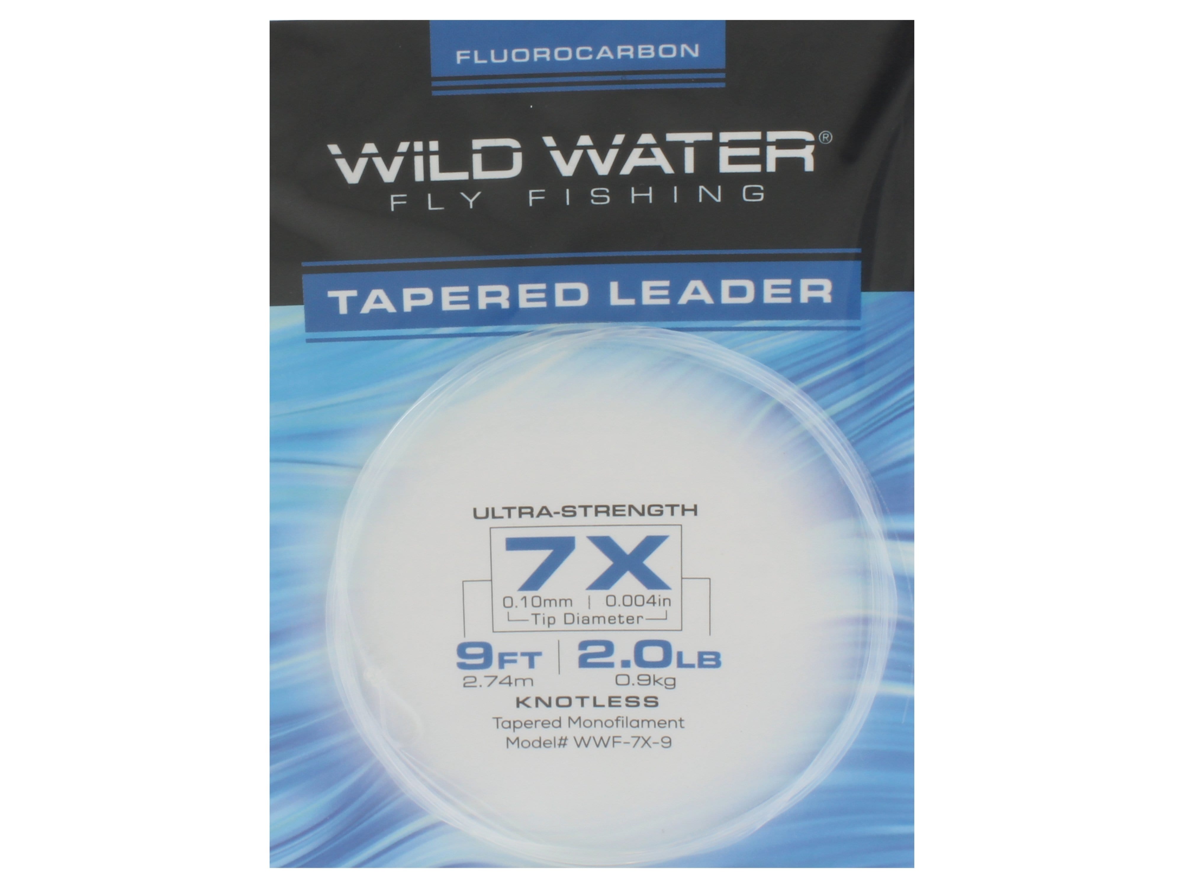 Wild Water Fly Fishing Fluorocarbon Leader 7X, 9', 3 Pack – Gotta Go Gotta  Throw
