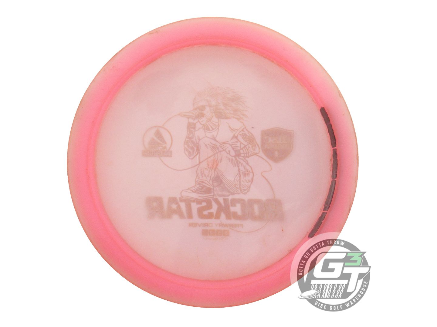 USED DiscMania Active Premium Rockstar 173g Pink Gold Foil Driver Golf Disc