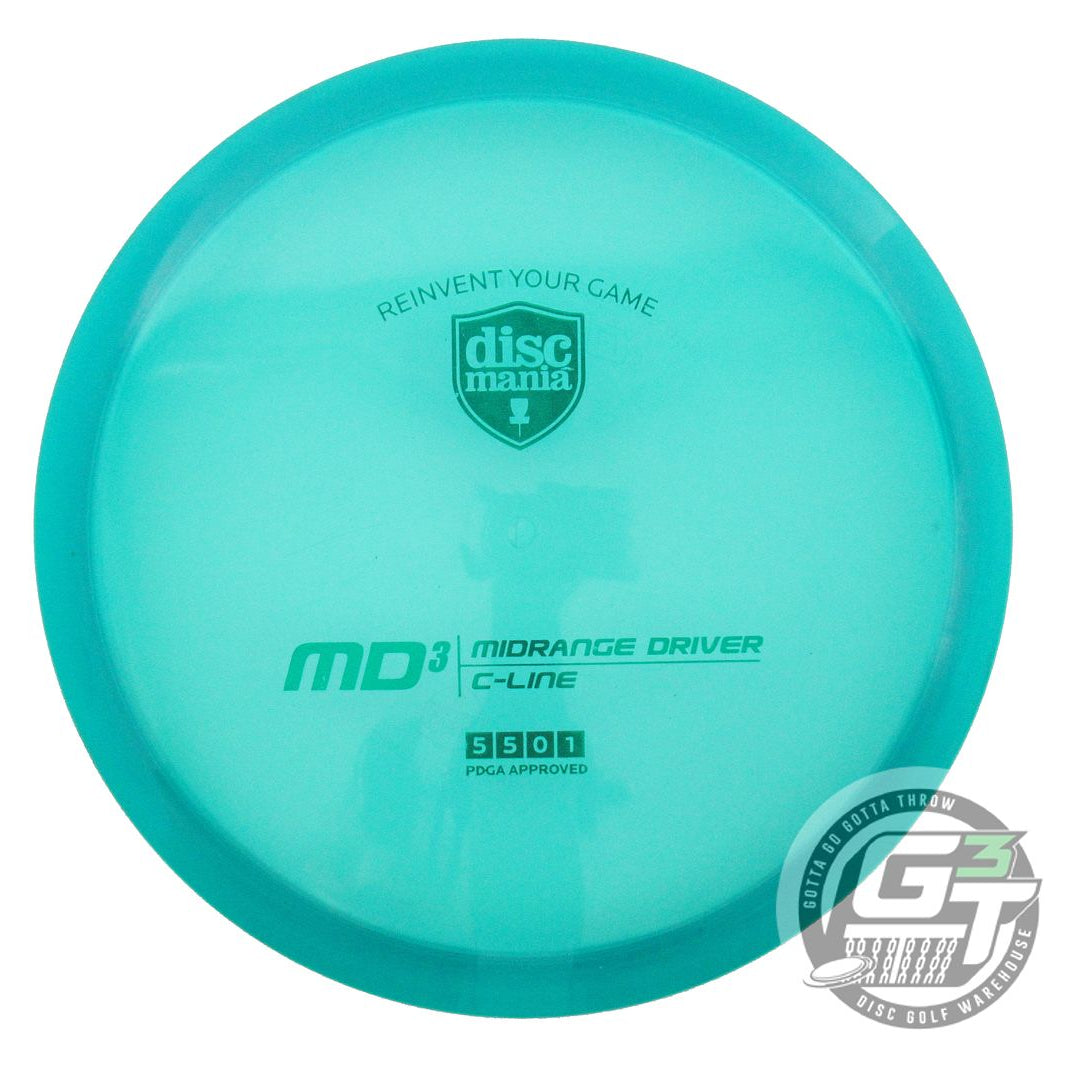 USED DiscMania C-Line MD3 176g Teal Green Foil Midrange Golf Disc