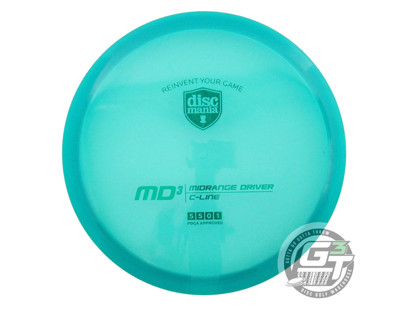 USED DiscMania C-Line MD3 176g Teal Green Foil Midrange Golf Disc