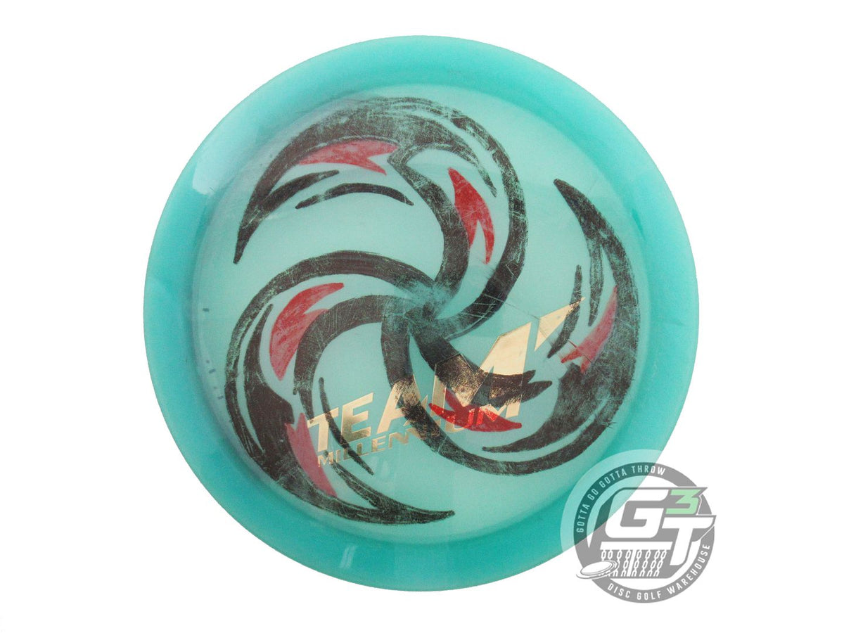 USED Millennium Quantum Draco 175g Teal TEAM STAMP Distance Driver Golf Disc
