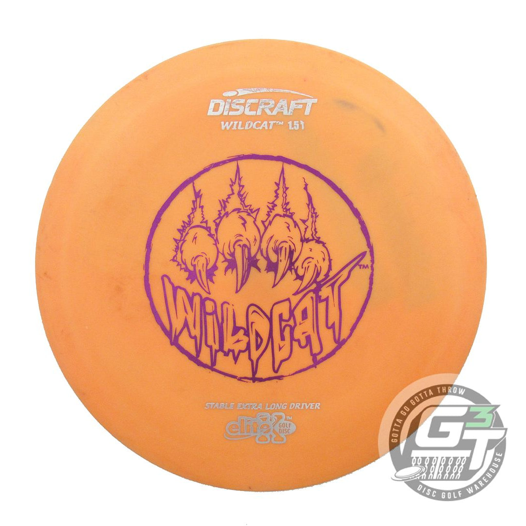 USED Discraft Elite X Wildcat 164g Orange Purple Foil OOP Distance Driver Disc