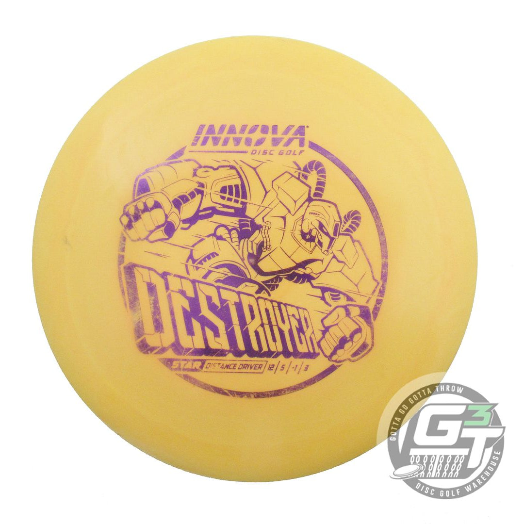 USED Innova Star Destroyer 172g Marigold Purple Foil Distance Driver Golf Disc