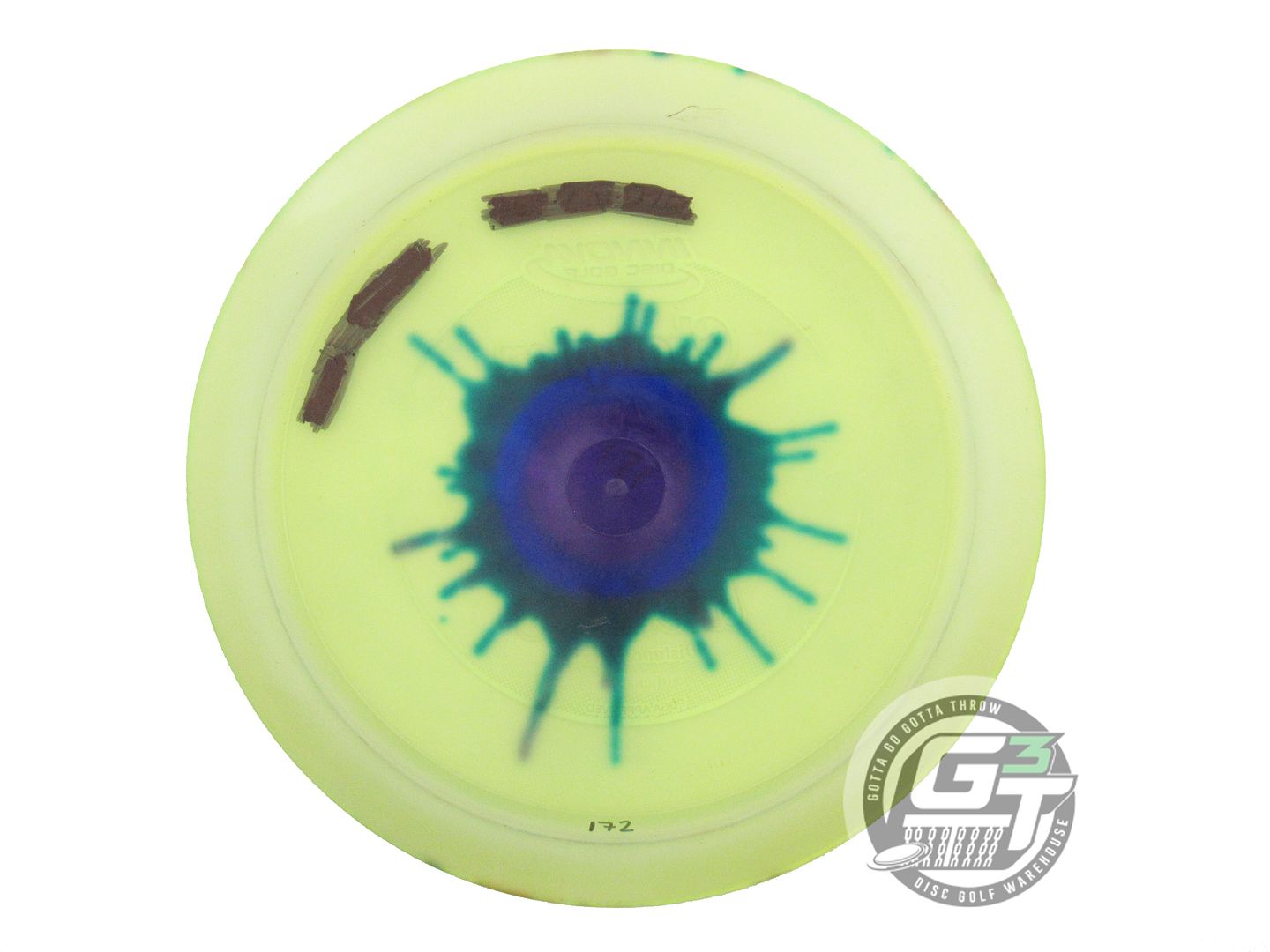 USED Innova I-DYE Champion Invictus 172g Yellow Burst Distance Driver Golf Disc
