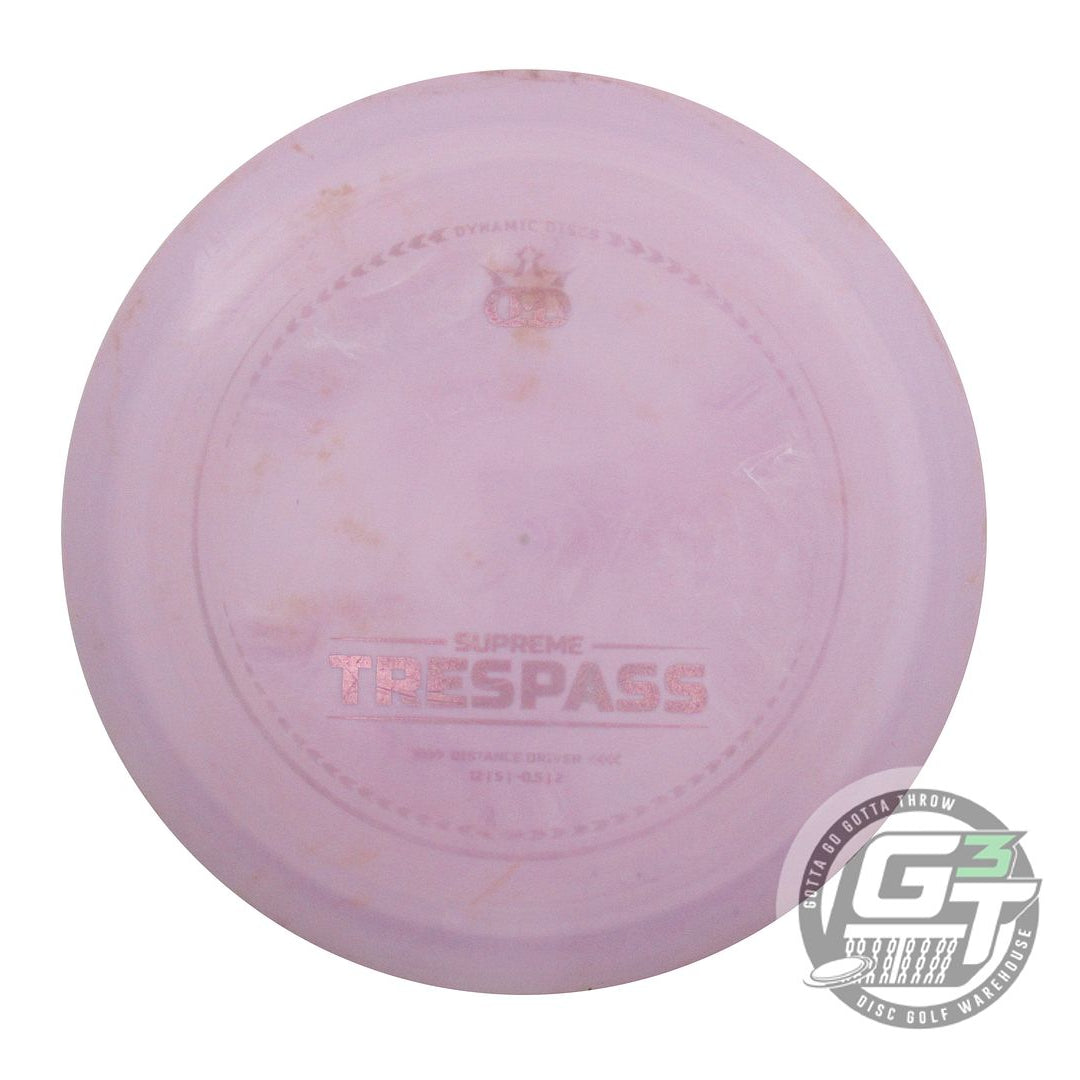 USED Dynamic Discs Supreme Trespass 175g Lilac Distance Driver Golf Disc