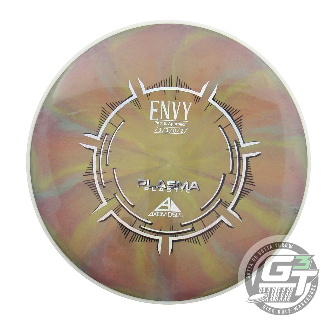 NOS Axiom Discs Plasma Envy 168g Gold-Purple White Rim Putter Golf Disc