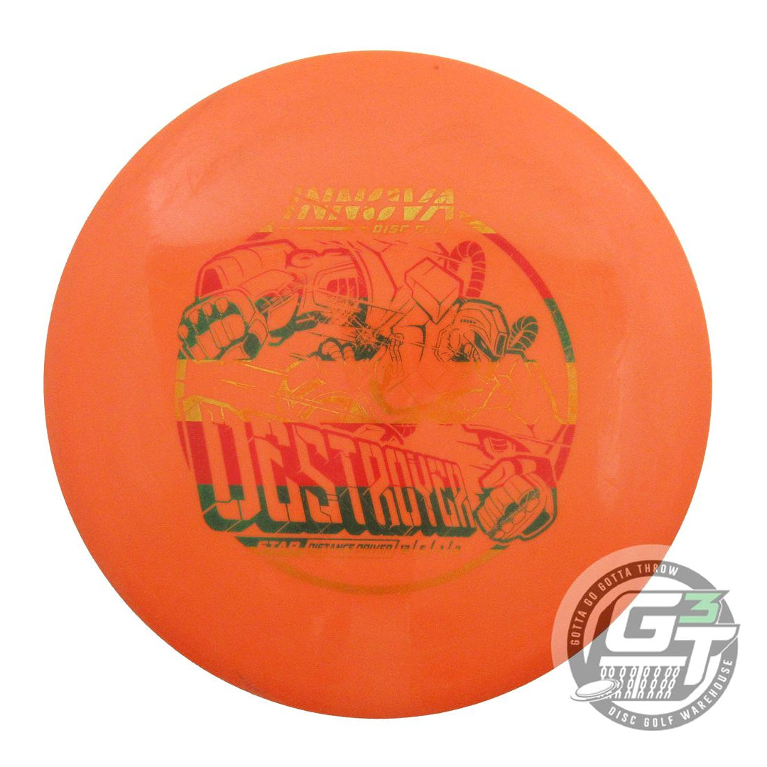 USED Innova Star Destroyer 176g Orange Rasta Foil Distance Driver Golf Disc