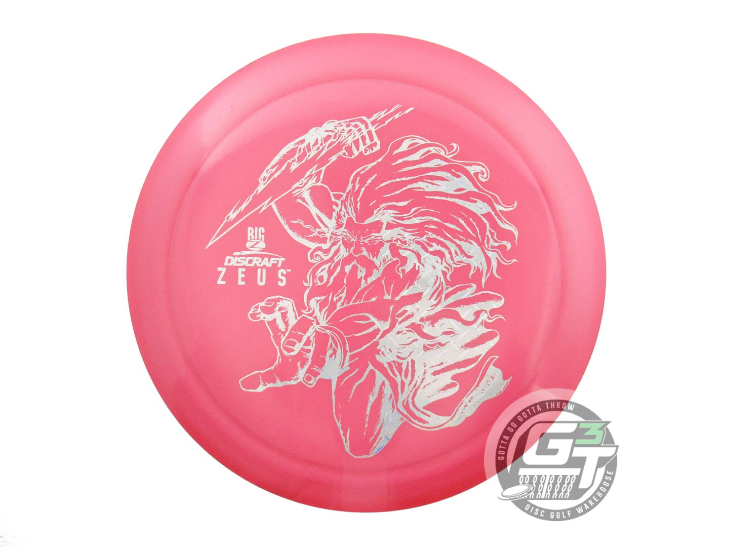 USED Discraft Big Z Zeus 174g Pink Diamond Plate WARPED Distance Driver Disc