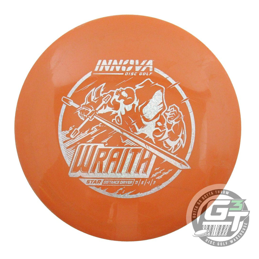 USED Innova Star Wraith 174g Burnt Orange Glitter Foil Distance Driver Golf Disc
