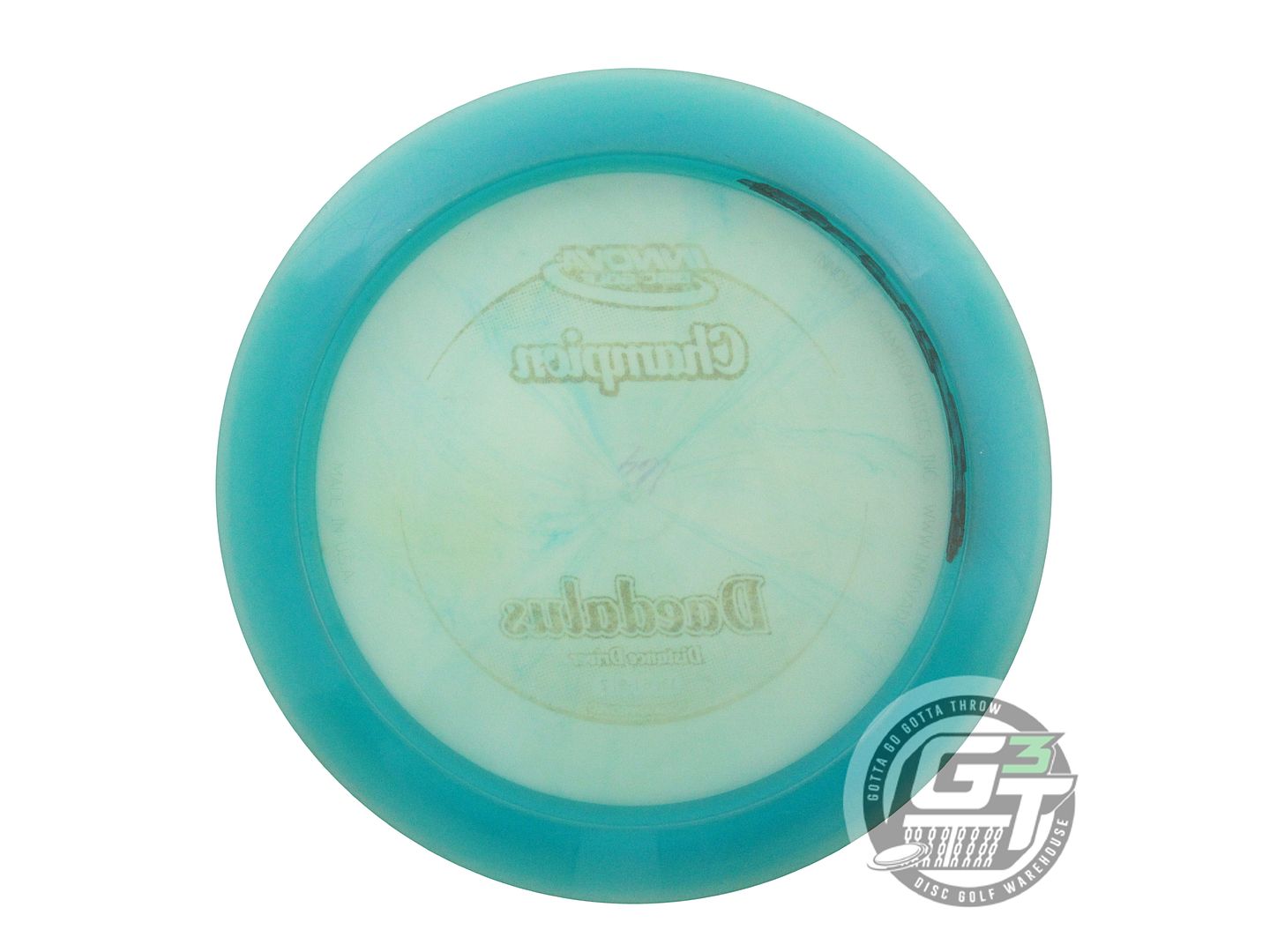 USED Innova Champion Daedalus 164g Teal Wiped Stamp Distance Driver Disc