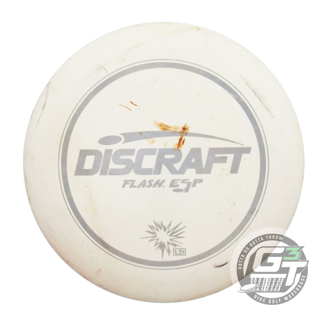 USED Discraft ESP Flash 170g White Gray Stamp Distance Driver Golf Disc