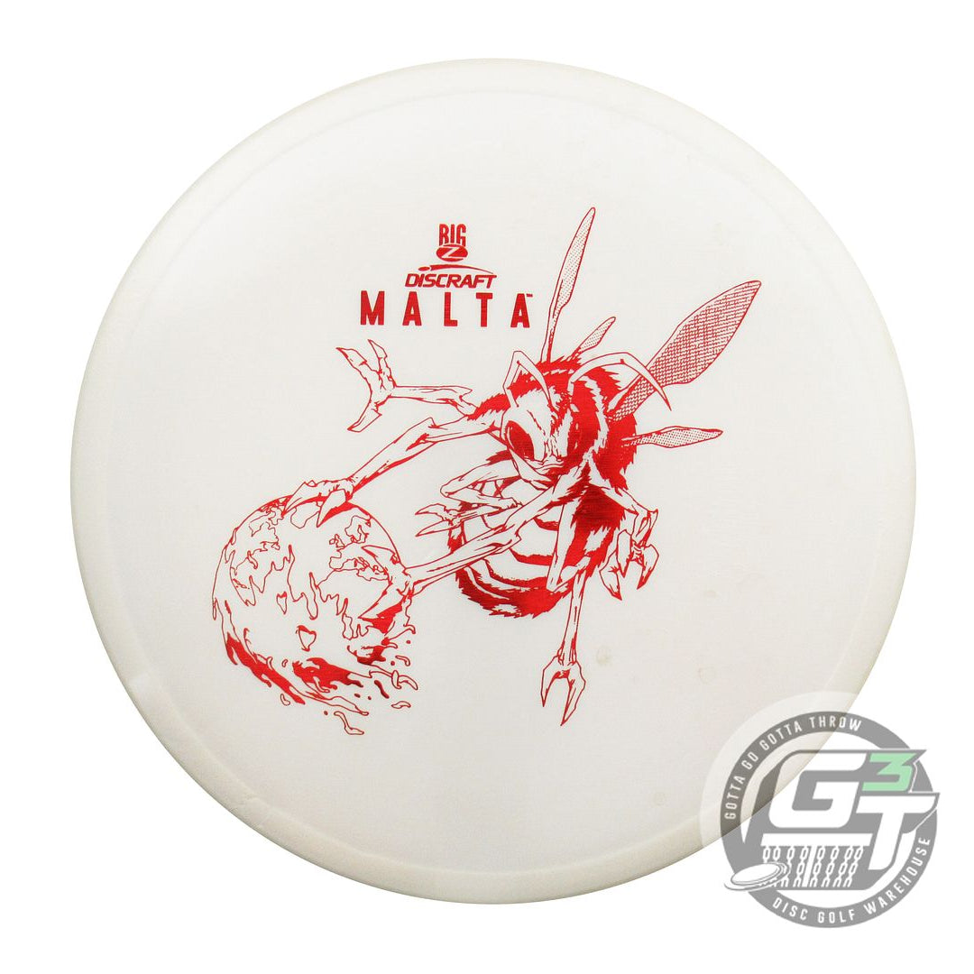 USED Discraft Big Z Malta 173g White Red Star Foil Midrange Golf Disc