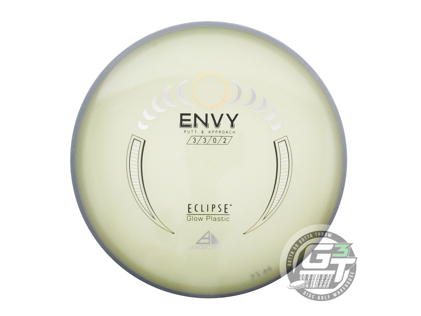 USED Axiom Discs Eclipse Proton Envy 174g Gray Rim Putter Golf Disc