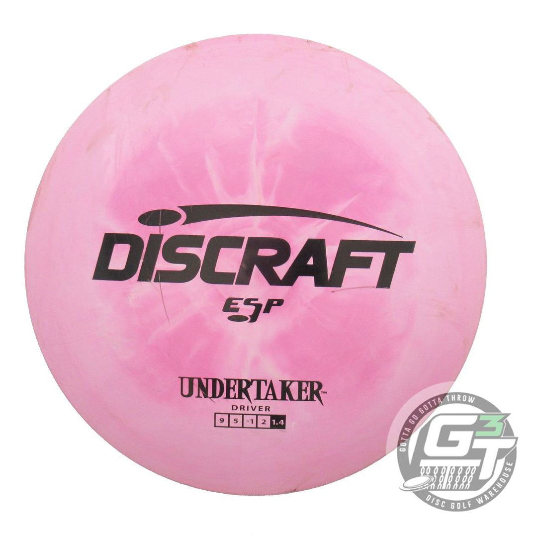 USED Discraft ESP Undertaker 174g Pink Black Stamp Distance Driver Golf Disc