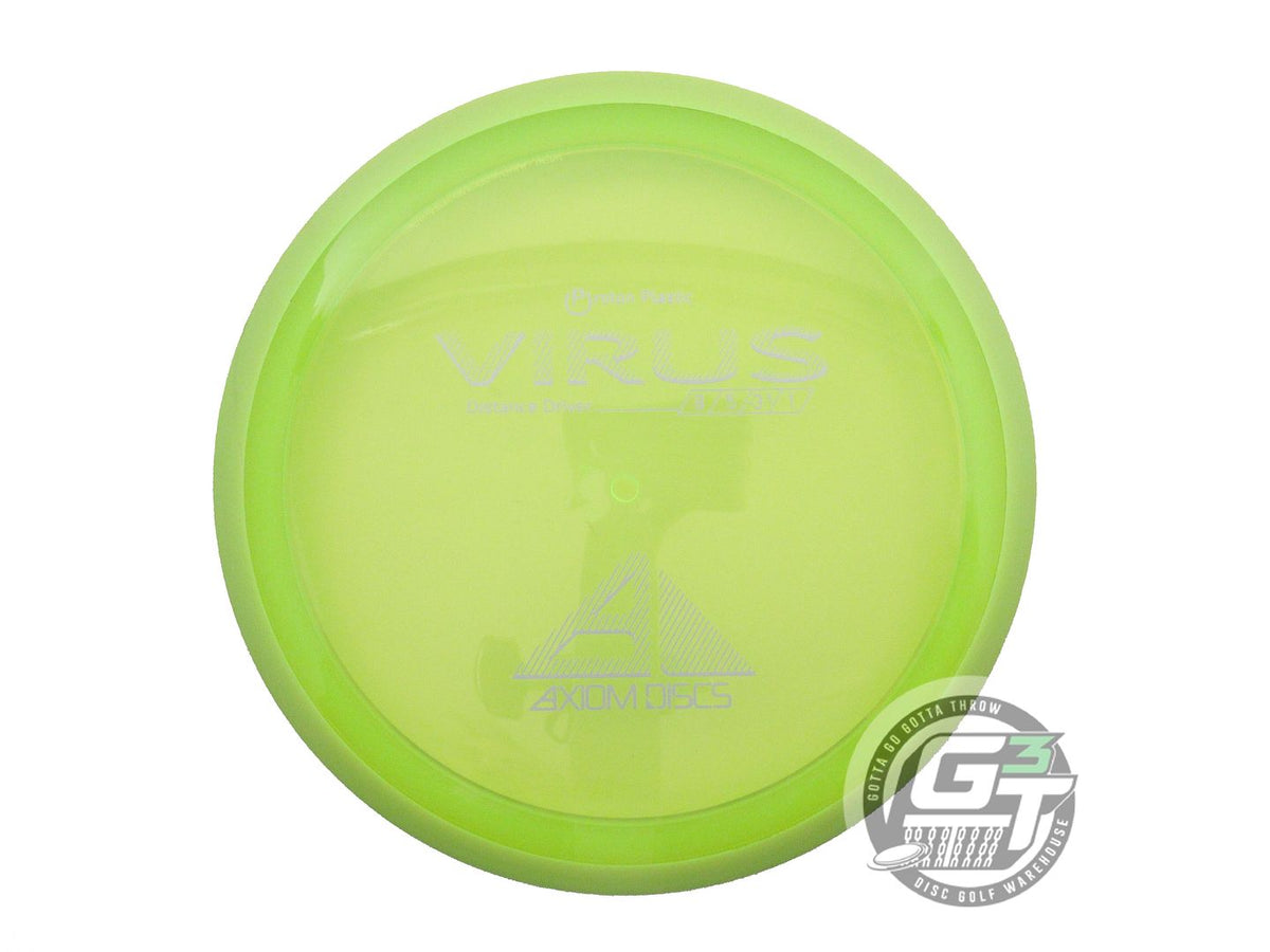 NOS Axiom Discs Proton Virus 167g Lime Yellow Rim Distance Driver Golf Disc