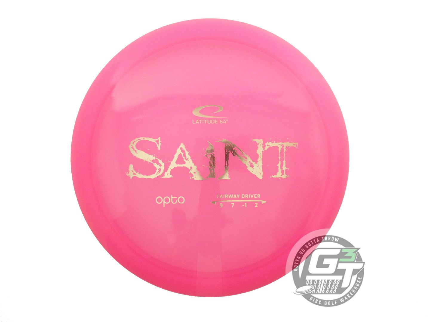 NOS Latitude 64 Opto Saint 176g Pink Gold Foil Fairway Driver Golf Disc