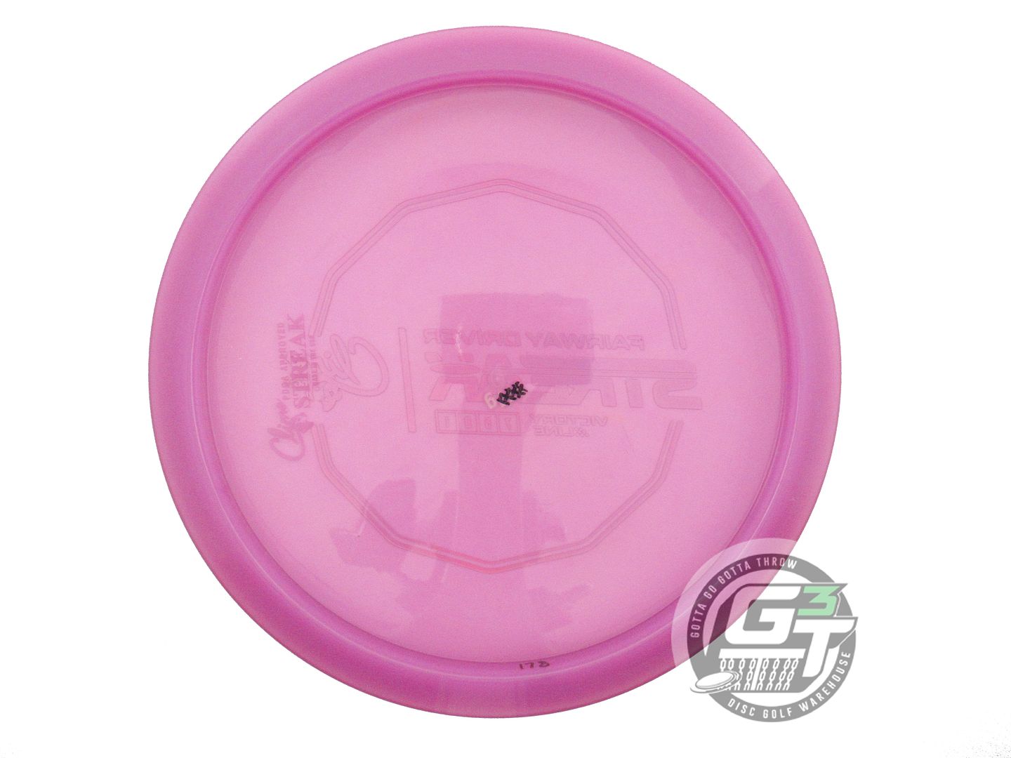 USED Climo Victory Line Streak 178g Purple Pink Holo Foil Fairway Driver Disc