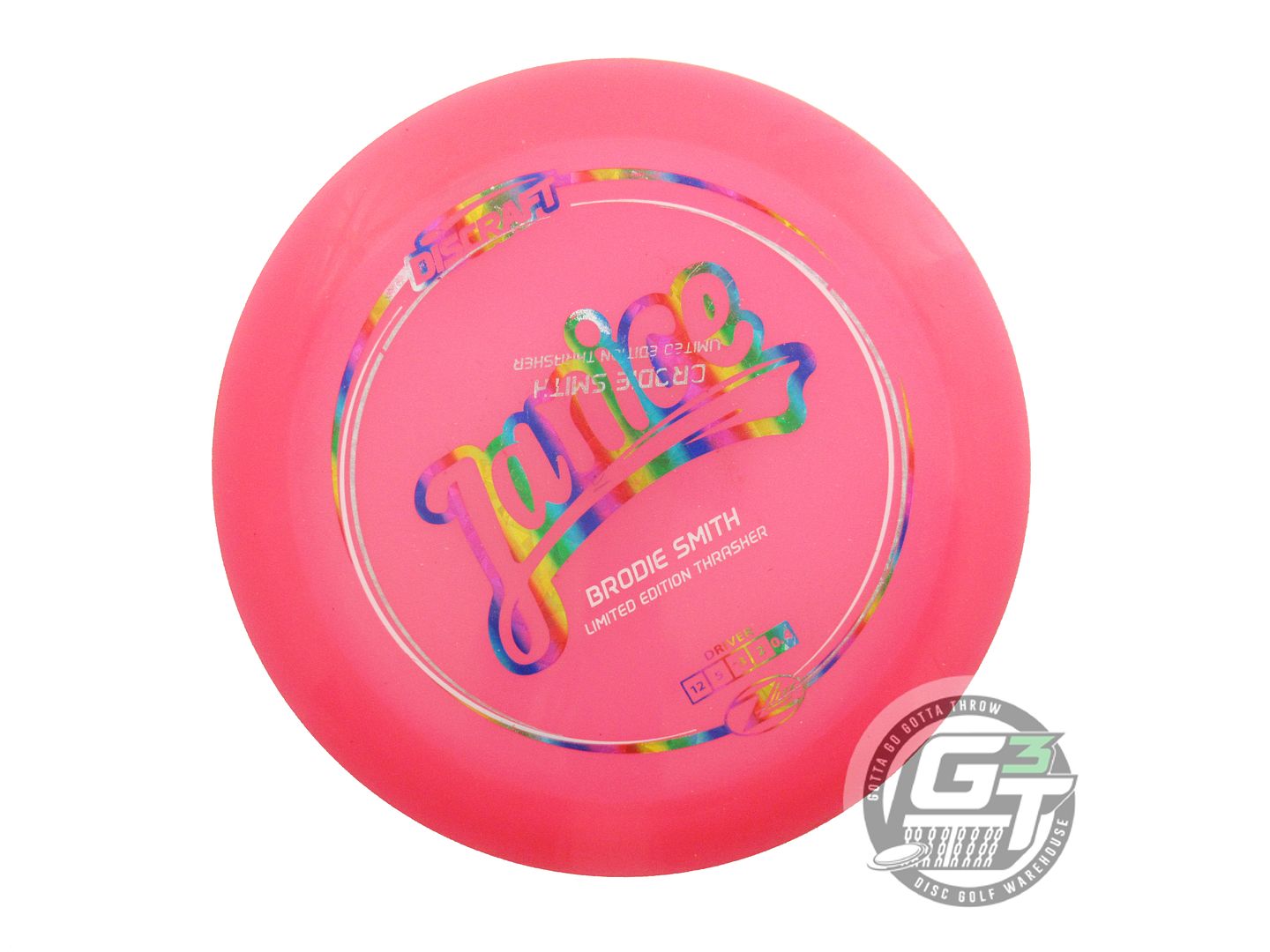 USED Discraft X-OUT Z Lite Thrasher 160g Pink Distance Driver Golf Disc