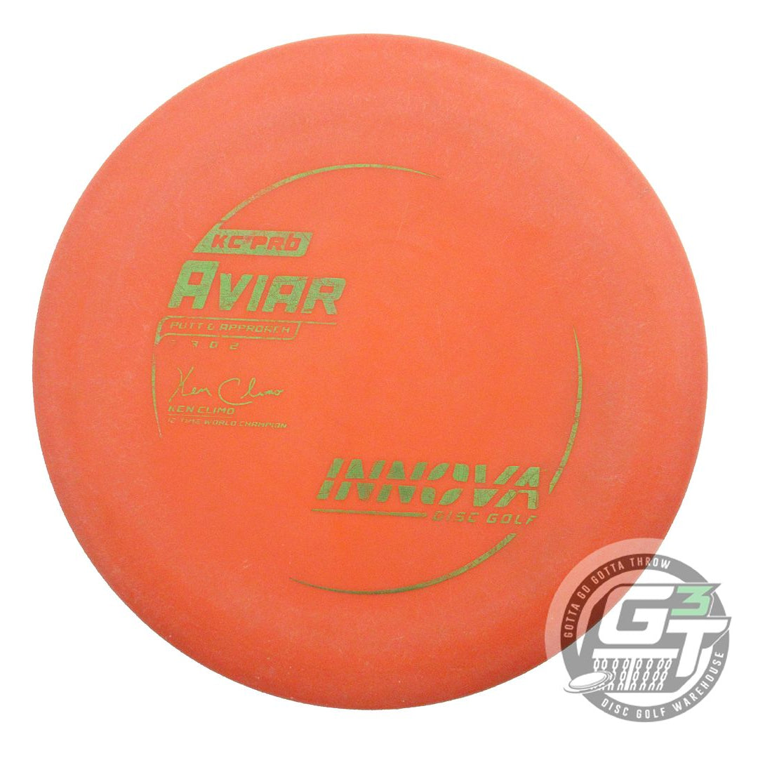 USED Innova KC Pro Aviar 175g Orange Green Foil Putter Golf Disc