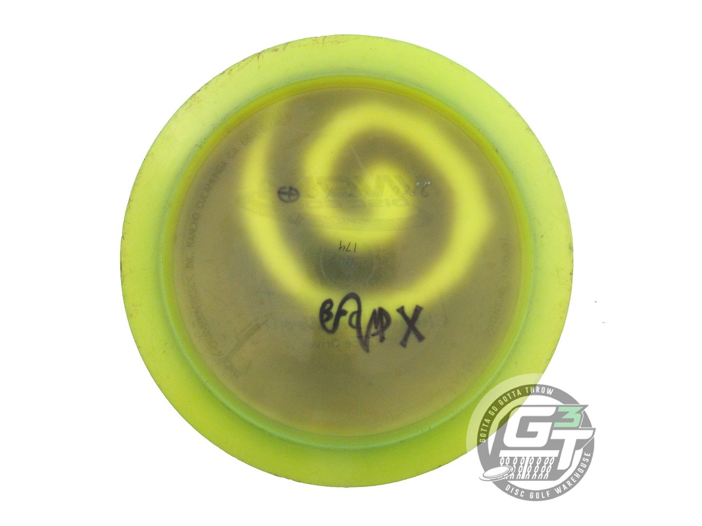 USED Innova Champion Wraith 174g Lime HOME DYED PFN Distance Driver Golf Disc