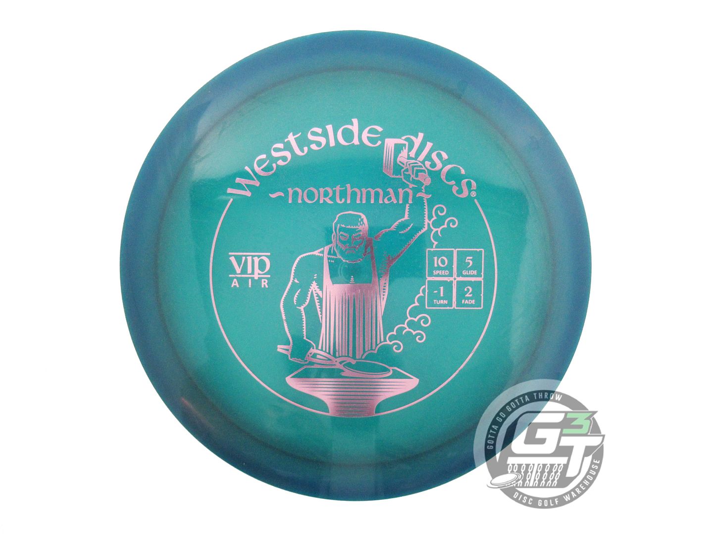 USED Westside Discs VIP AIR Northman 158g Green Pink Foil Fairway Driver Disc