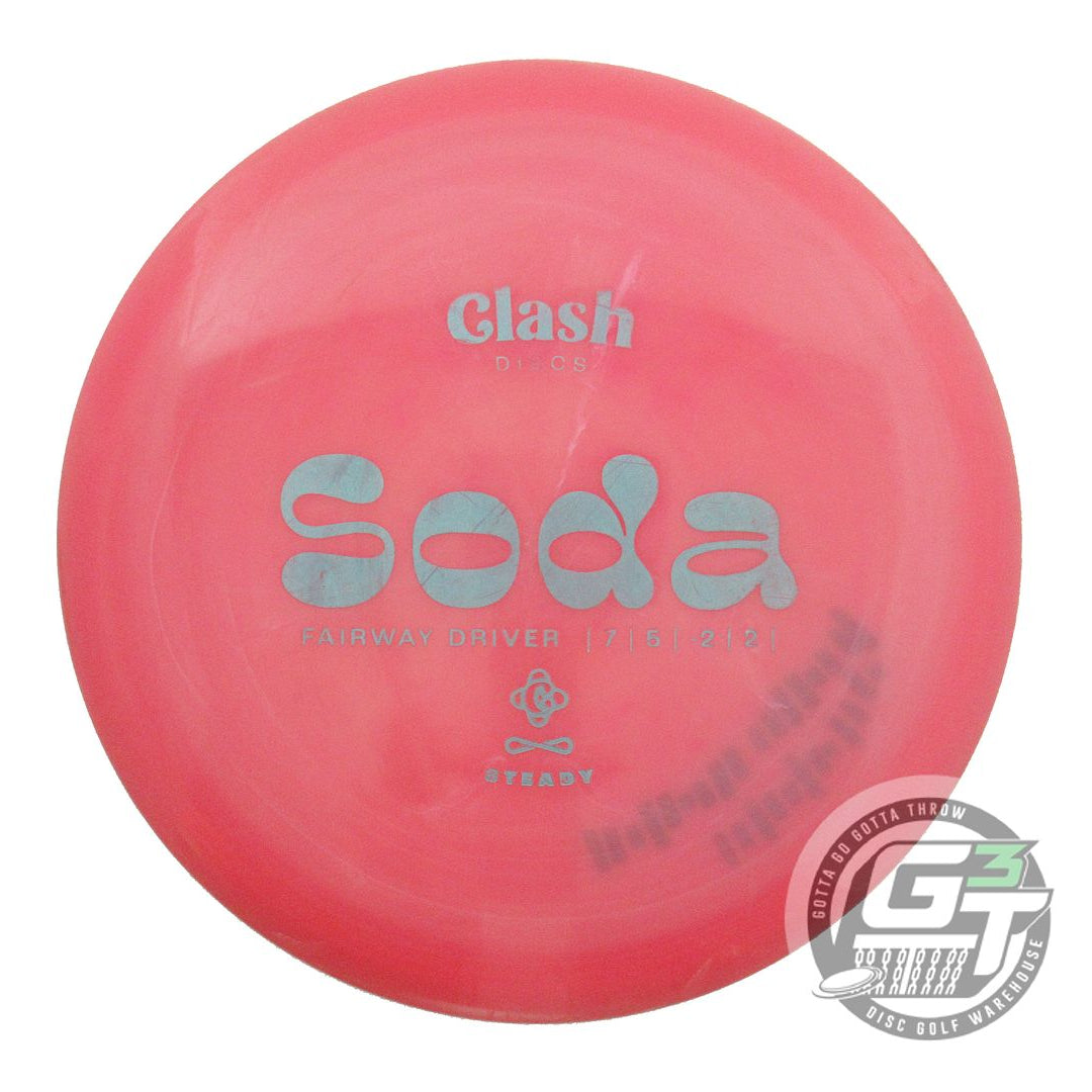 USED Clash Discs Steady Soda 174g Pink Silver Stamp Fairway Driver Golf Disc