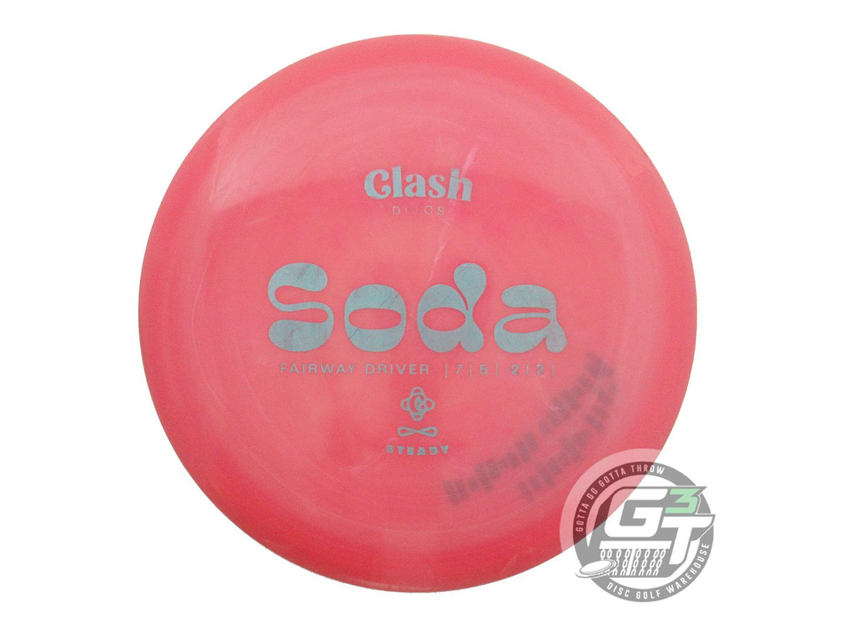 USED Clash Discs Steady Soda 174g Pink Silver Stamp Fairway Driver Golf Disc