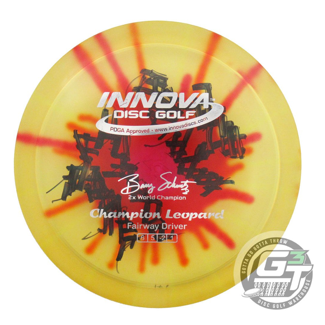 USED Innova I-DYE Champion Leopard 171g Marigold Burst Fairway Driver Golf Disc