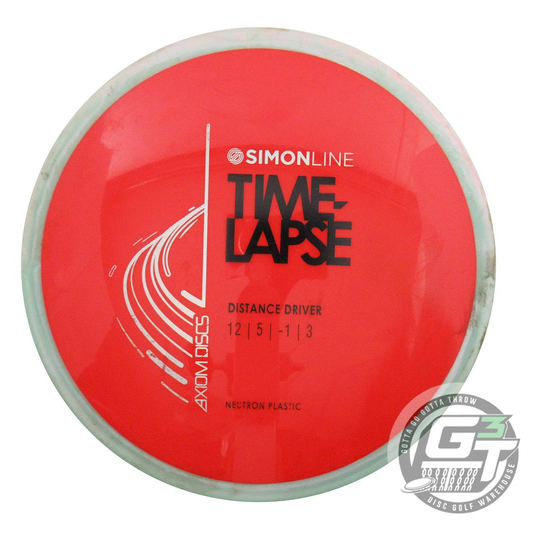 USED Axiom Discs Neutron Time Lapse 175g Red Seafoam Rim Driver Golf Disc