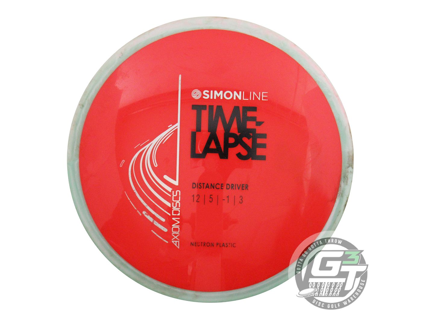 USED Axiom Discs Neutron Time Lapse 175g Red Seafoam Rim Driver Golf Disc