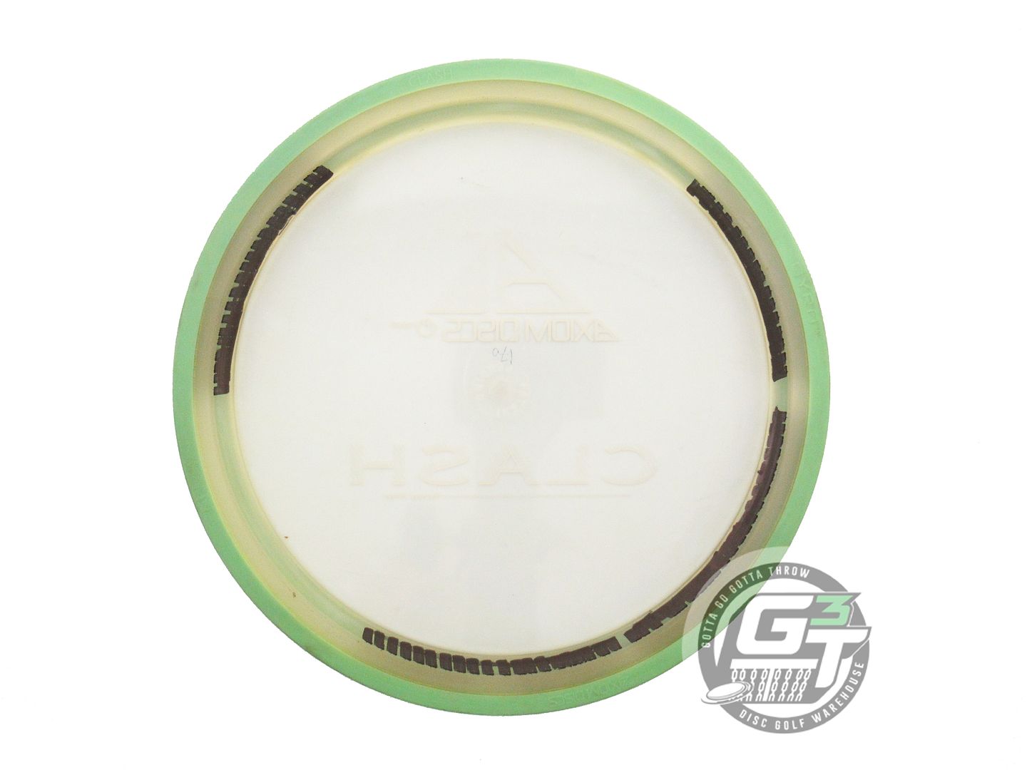 USED Axiom Discs Proton Clash 170g Clear Lime Rim OOP Fairway Driver Golf Disc