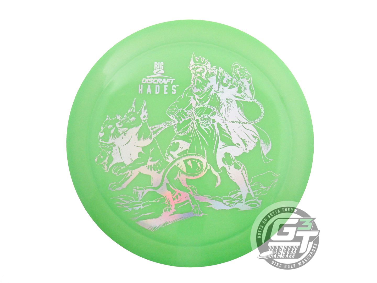 USED Discraft Big Z Hades 172g Green Silver Holo Foil Driver Golf Disc