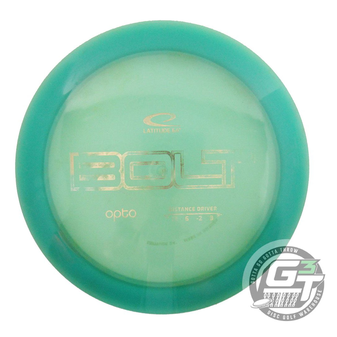 USED Latitude 64 Opto Bolt 173g Green Gold Foil Distance Driver Golf Disc