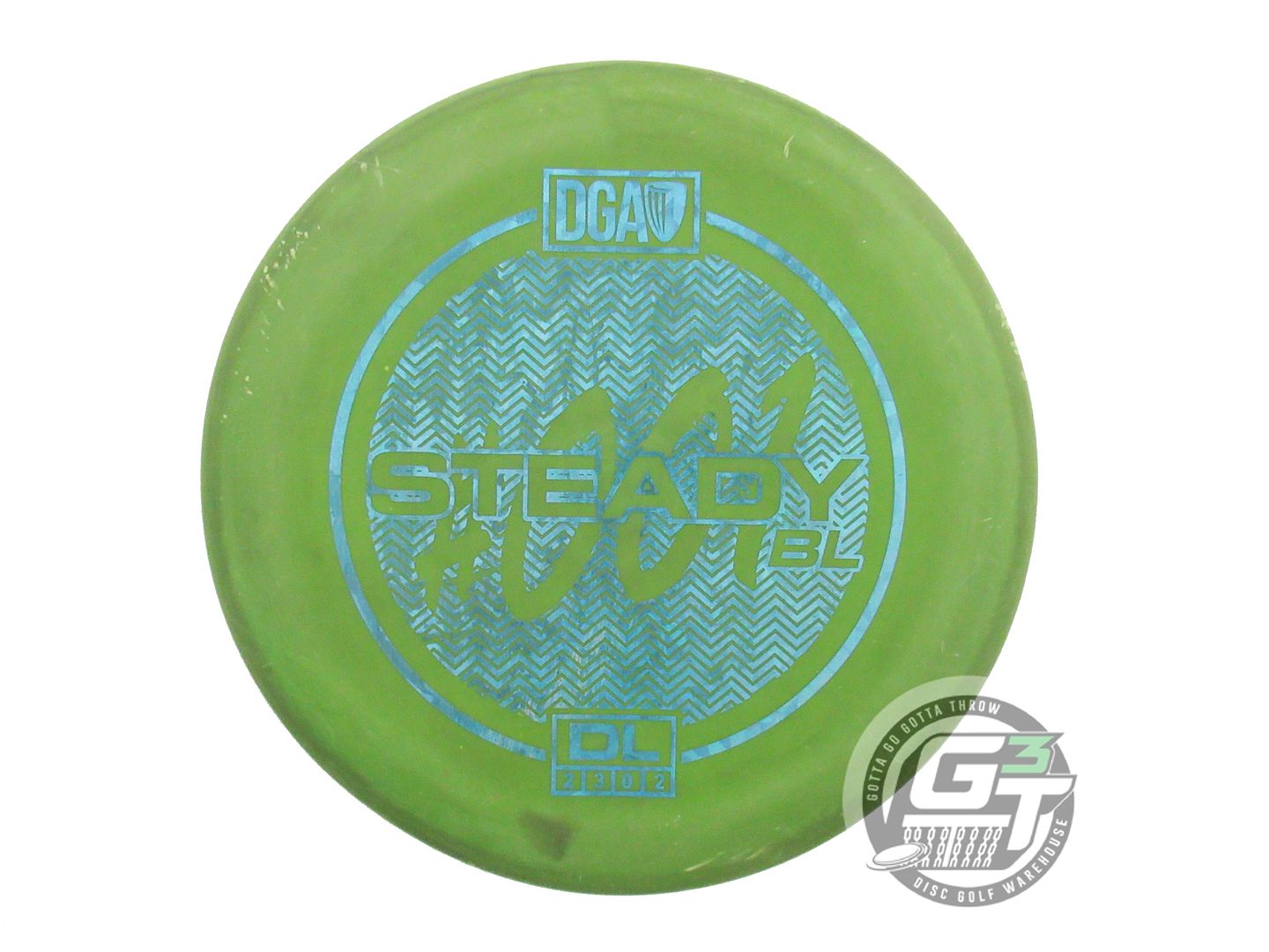 USED DGA D-Line Steady BL 175g Green Teal Shatter Foil Putter Golf Disc