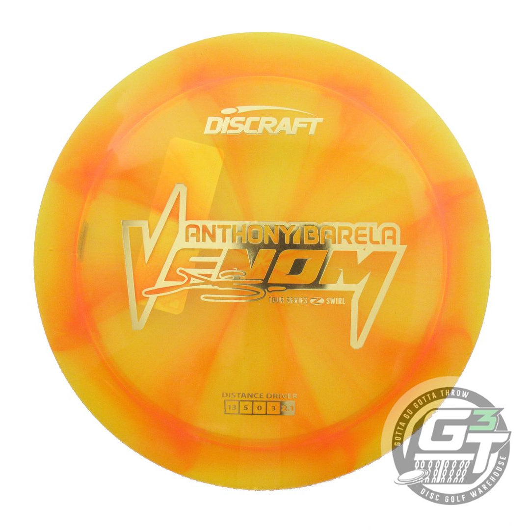 Discraft Limited Edition 2025 Tour Series Anthony Barela Swirl Elite Z Venom Distance Driver Golf Disc (Individually Listed)