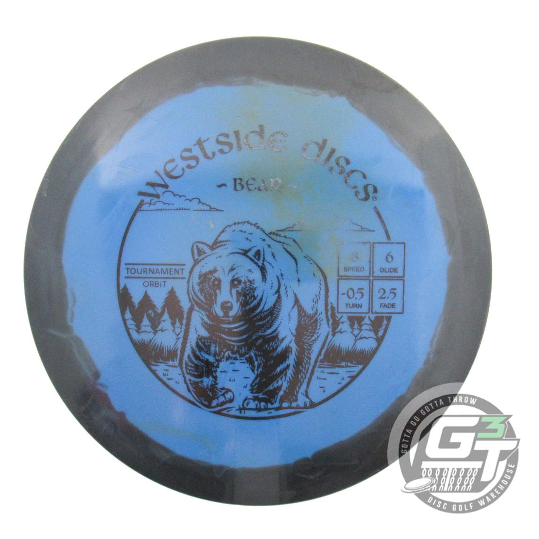 USED Westside Discs Tournament Orbit Bear 175g Black-Blue Fairway Driver Disc