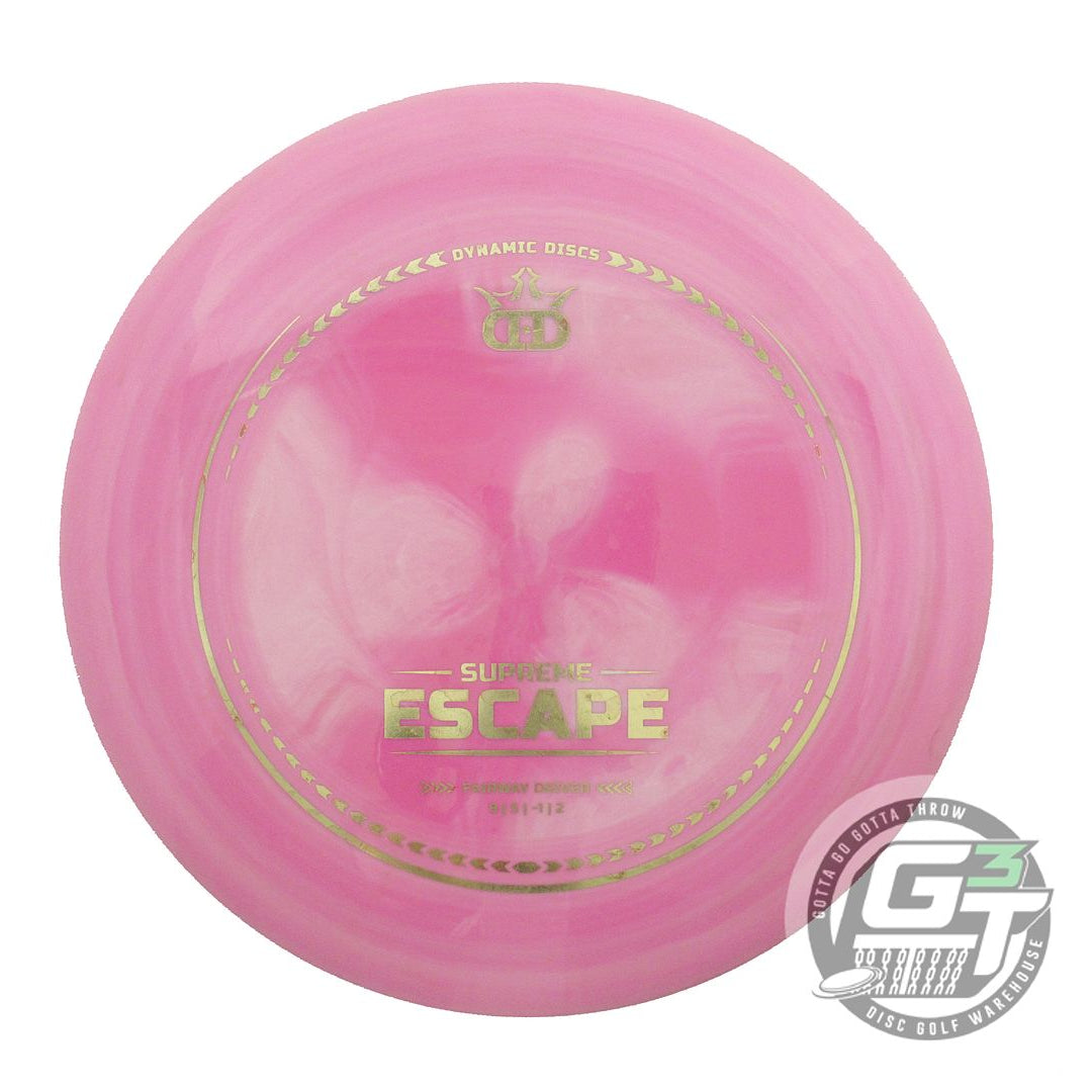 USED Dynamic Discs Supreme Escape 173g Pink Gold Foil Fairway Driver Golf Disc