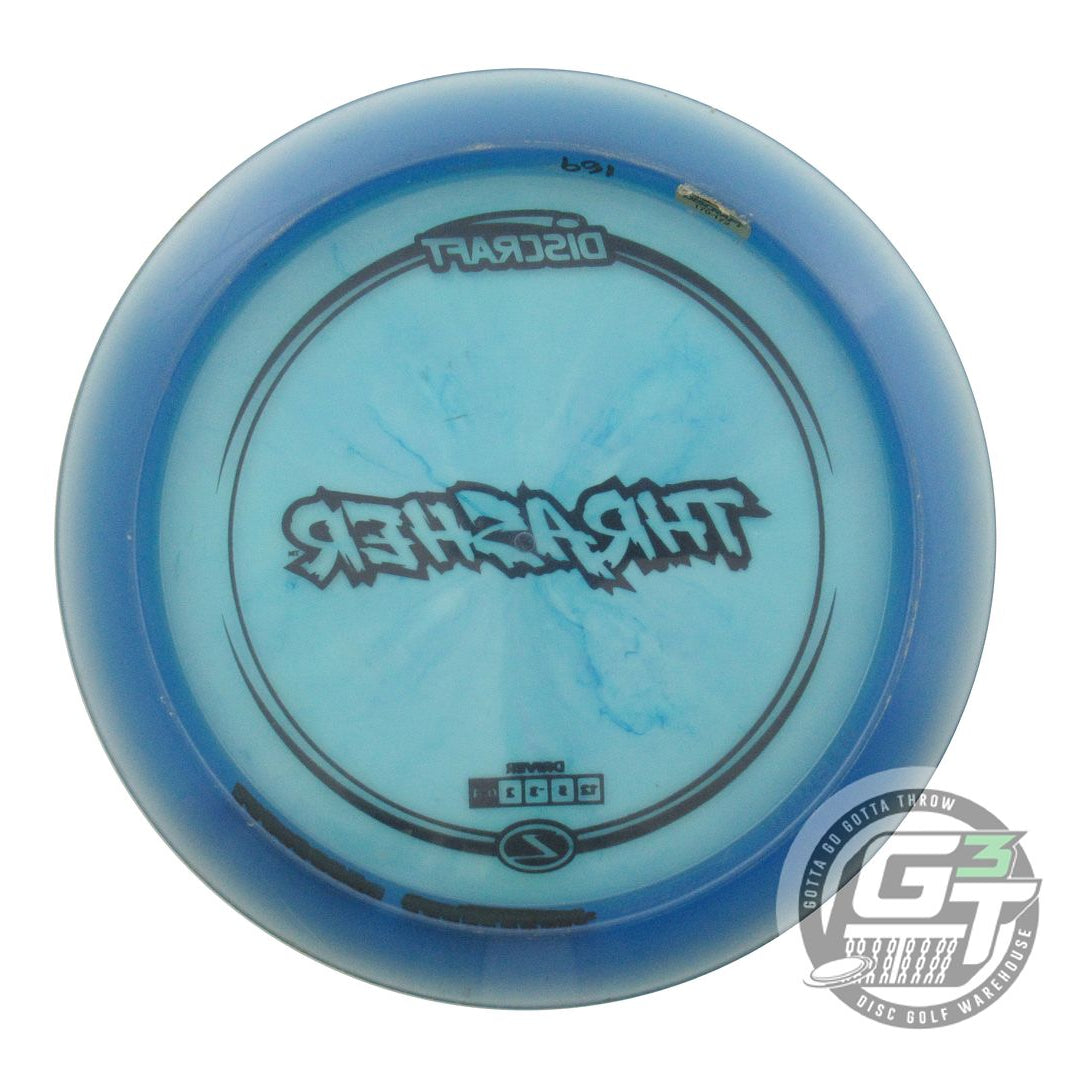 USED Discraft Z Thrasher 169g Blue Black Stamp Distance Driver Golf Disc