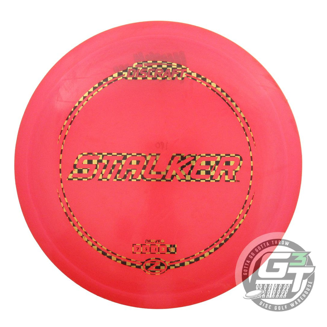 USED Discraft Z Stalker 180g Red Checker Foil Fairway Driver Golf Disc