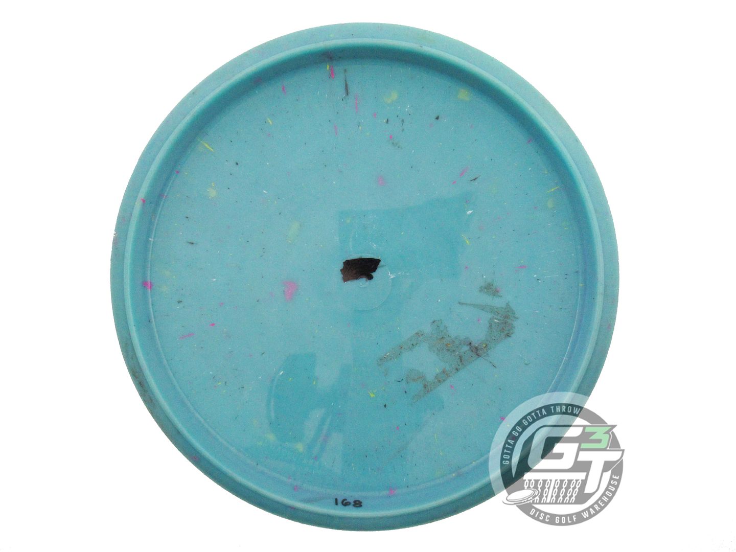 USED Innova XXL UNHINGED Splatter Star Wombat3 168g Teal Midrange Golf Disc
