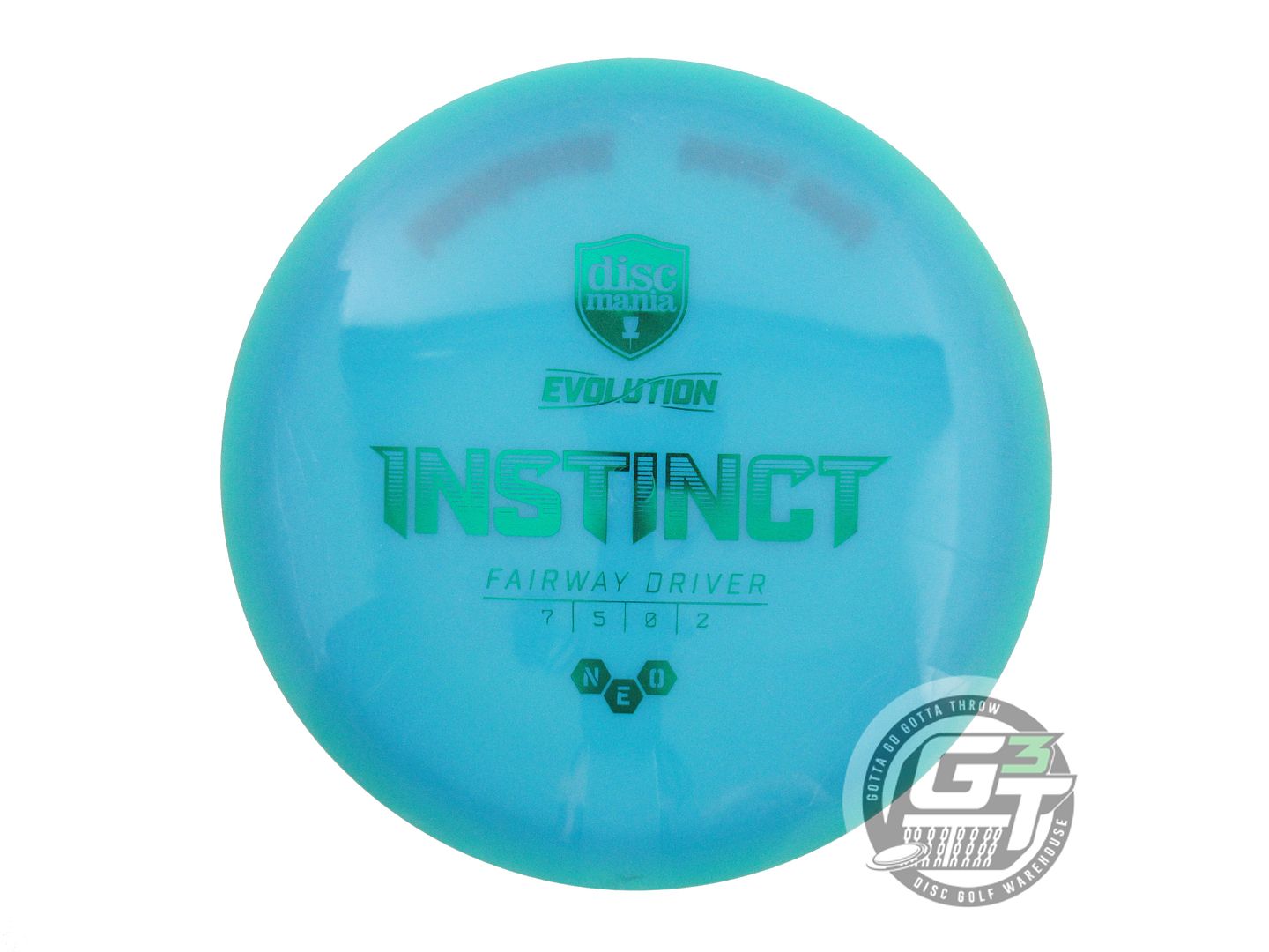 USED DiscMania Neo Instinct 175g Teal Green Foil Fairway Driver Golf Disc