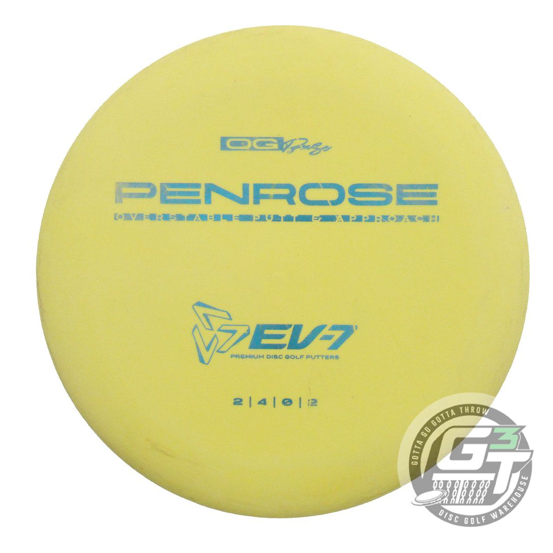 USED EV-7 OG Base Penrose 172g Yellow Blue Foil Putter Golf Disc